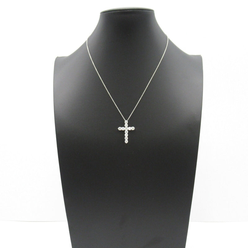 Tiffany＆Co Large Cross Diamond Necklace