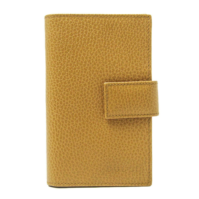 Gucci Leather Passport Cover Beige