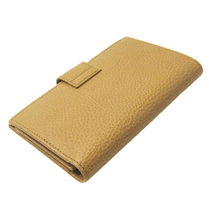 Gucci Leather Passport Cover Beige