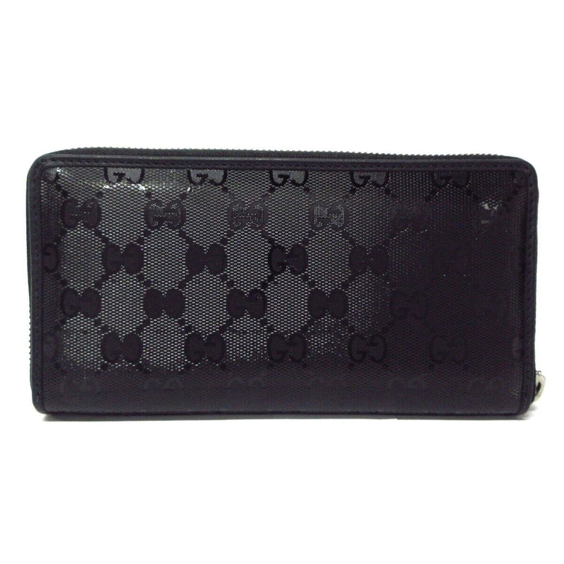 Gucci Imprime Black Pvc Long Wallet