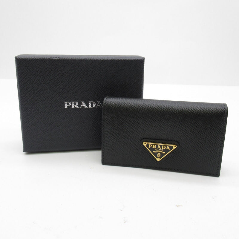 Prada Card Holder Safiano Leather Black