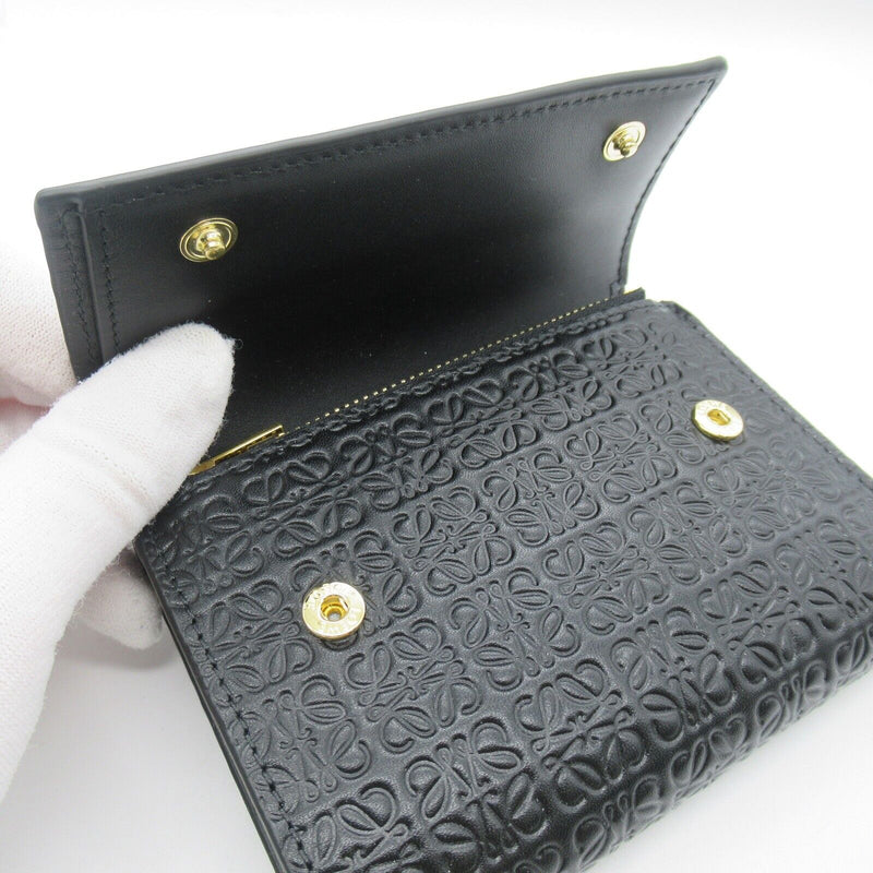 Loewe Tri-Fold Wallet Purse Embossed