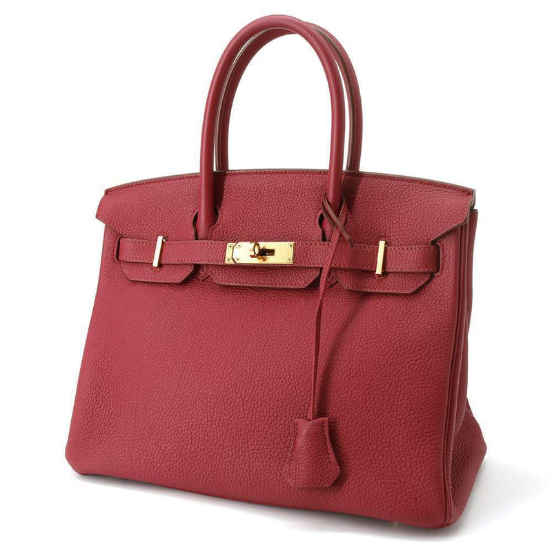 Hermes Birkin Size 30 Togo Leather Rouge