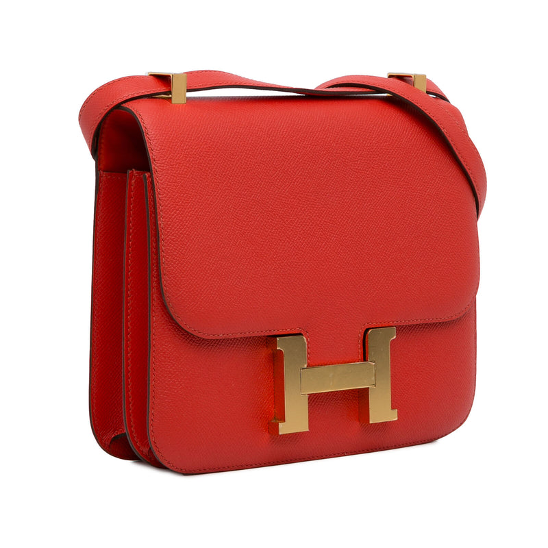 Hermes Epsom Constance 24 Red Calf