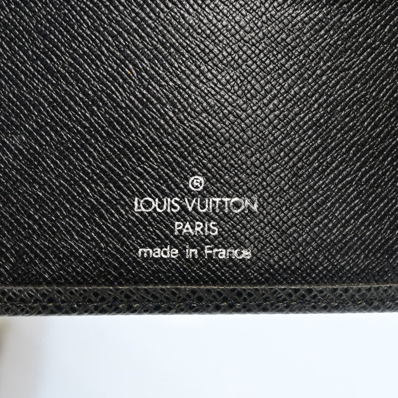 Louis Vuitton Taiga Black Agenda Mm