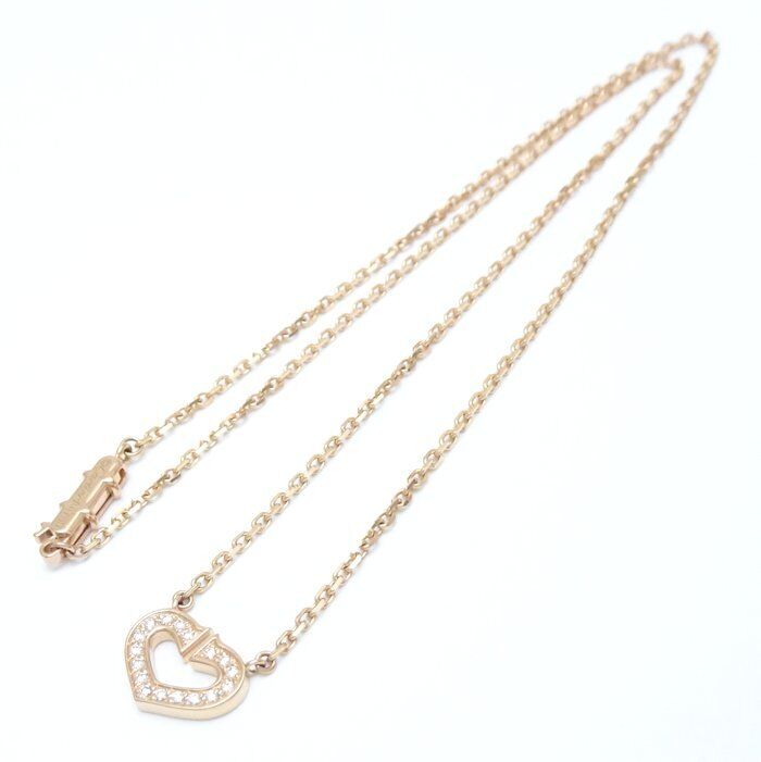 Cartier C Heart 18K Pink Gold Necklace