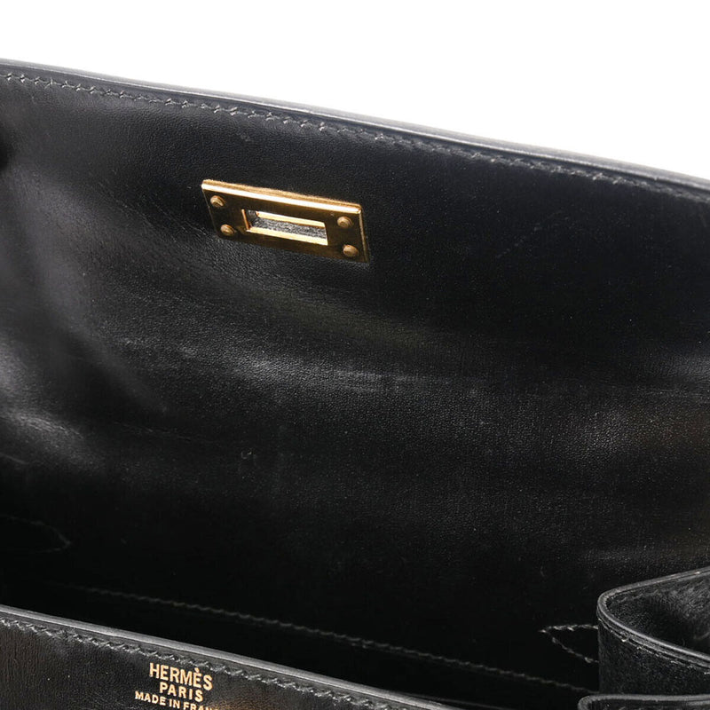 Hermes Mini Kelly 2Way Black - Hand Bag