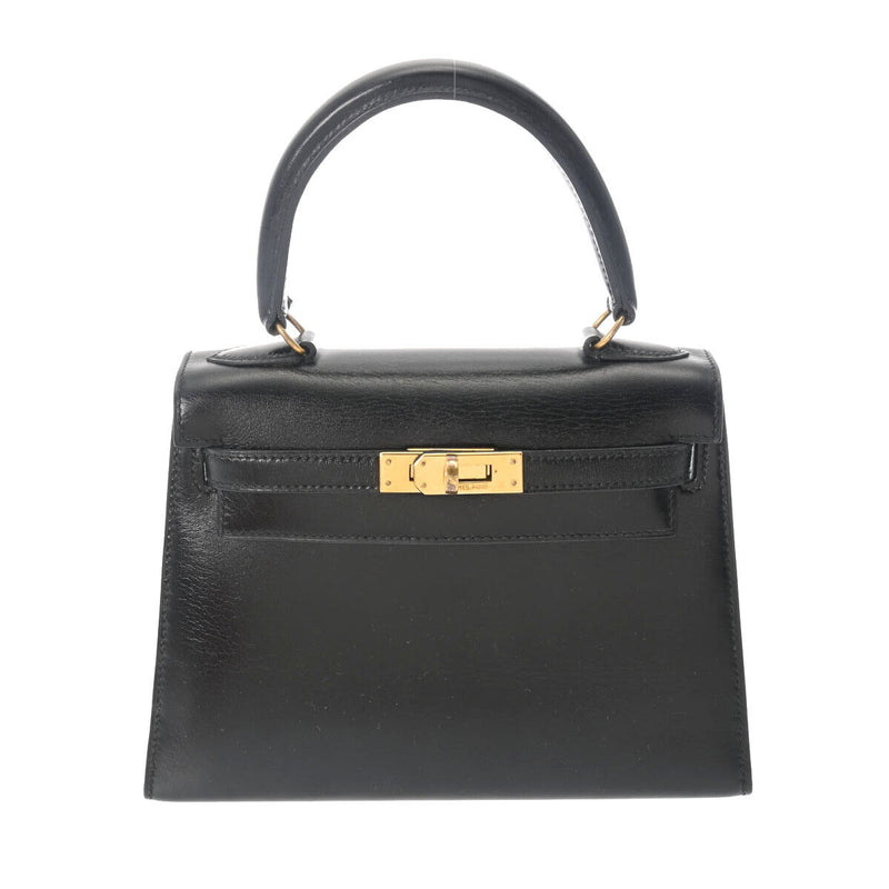 Hermes Mini Kelly 2Way Black - Hand Bag