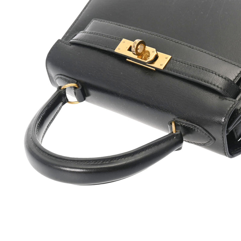 Hermes Mini Kelly 2Way Black - Hand Bag