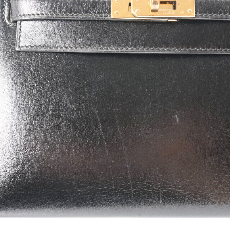 Hermes Mini Kelly 2Way Black - Hand Bag