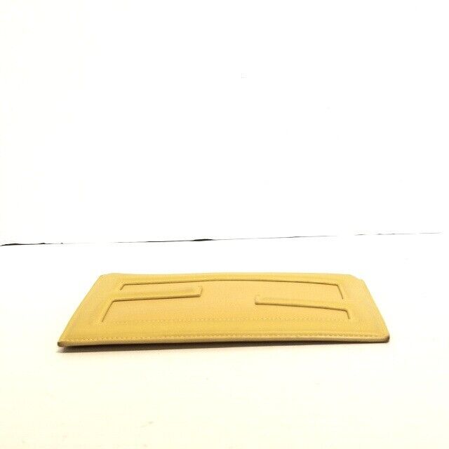 Fendi - Dark Yellow Leather Clutch