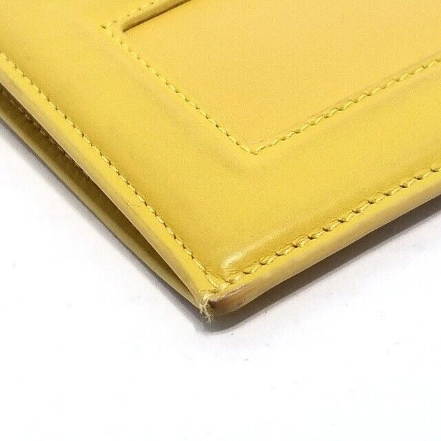 Fendi - Dark Yellow Leather Clutch