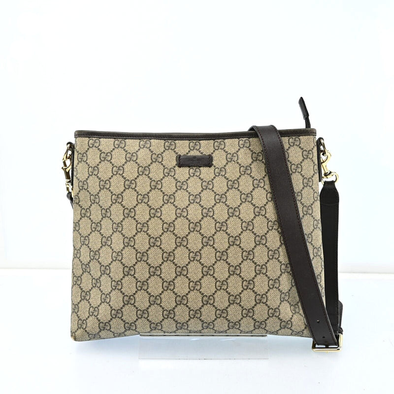 Gucci Shoulder Bag Beige Brown Gg