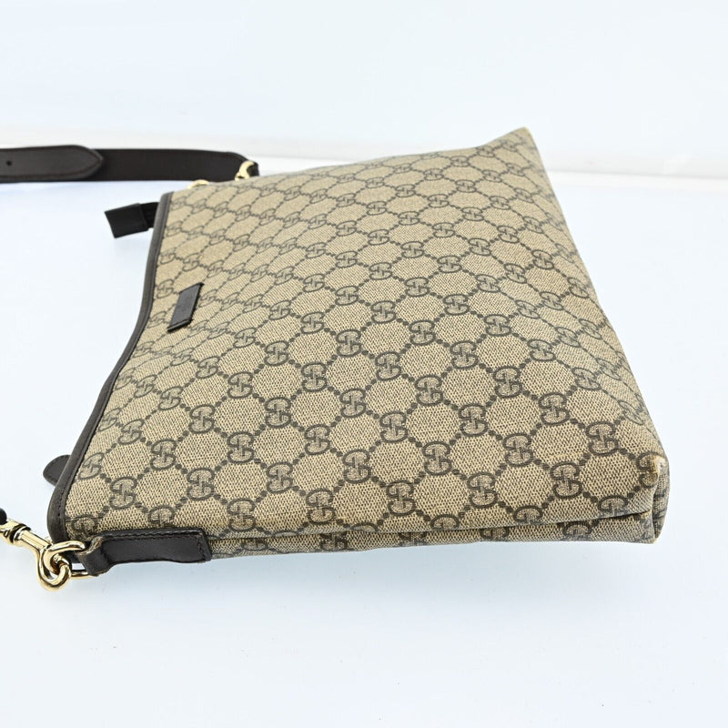 Gucci Shoulder Bag Beige Brown Gg