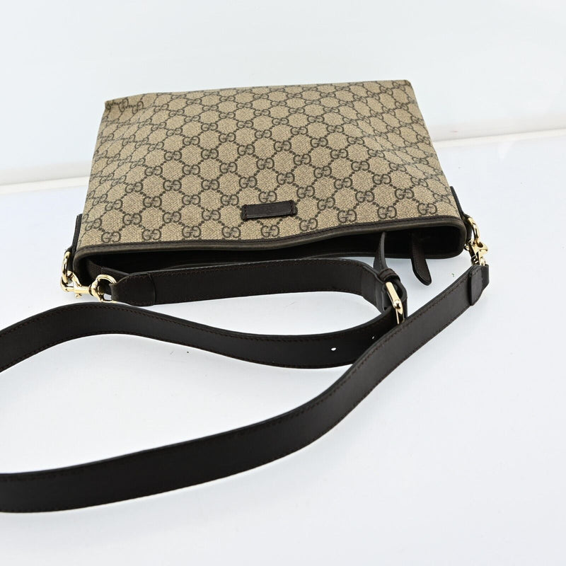 Gucci Shoulder Bag Beige Brown Gg