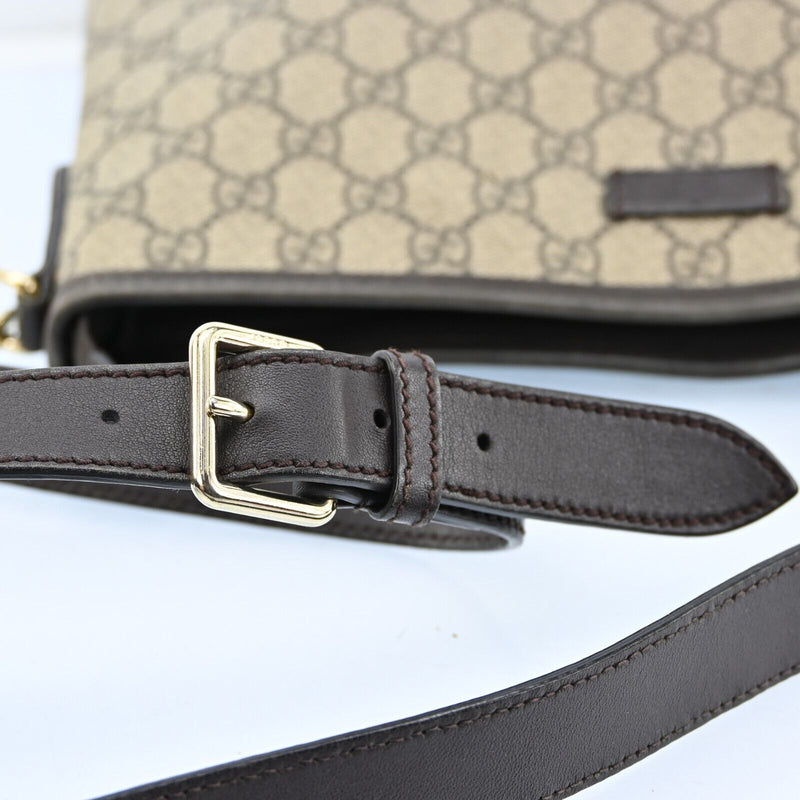 Gucci Shoulder Bag Beige Brown Gg