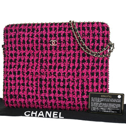 Chanel Cc Logo Ipad Case Chain Shoulder