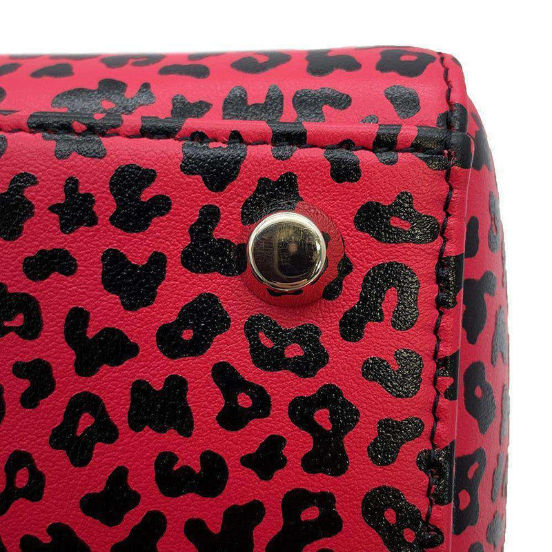 Dior Leopard Lady 2Way Handbag Leather
