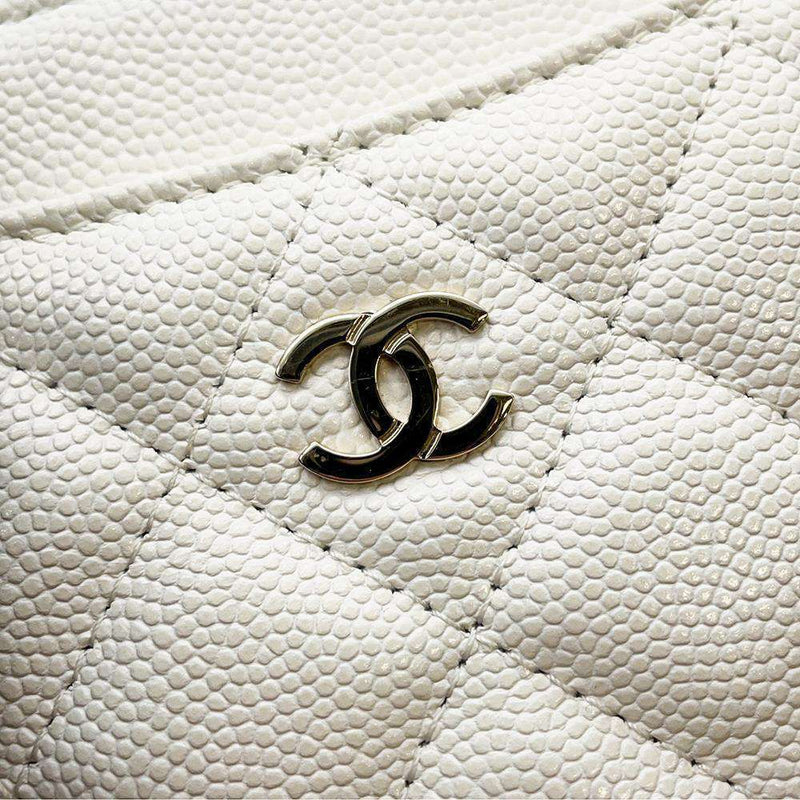 Chanel Matelasse Zip Coin Caviar Leather