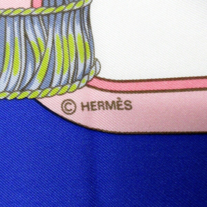 Hermes Carre 90 Blue Green Multi