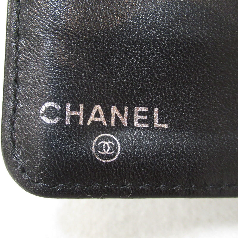 Chanel Frame Long Bifold Wallet Lambskin