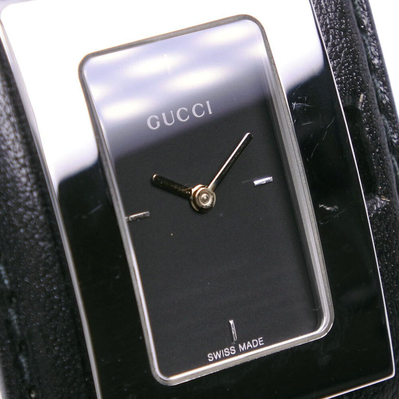 Gucci Bangle Watch Watches Black/Silver