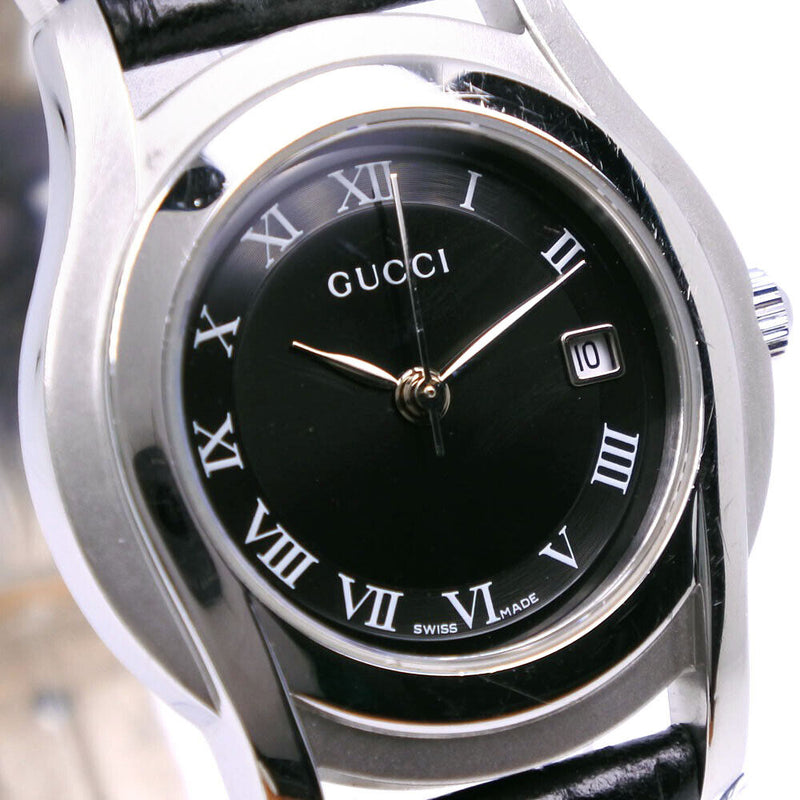 Gucci Watches Silver/Black Blackdial