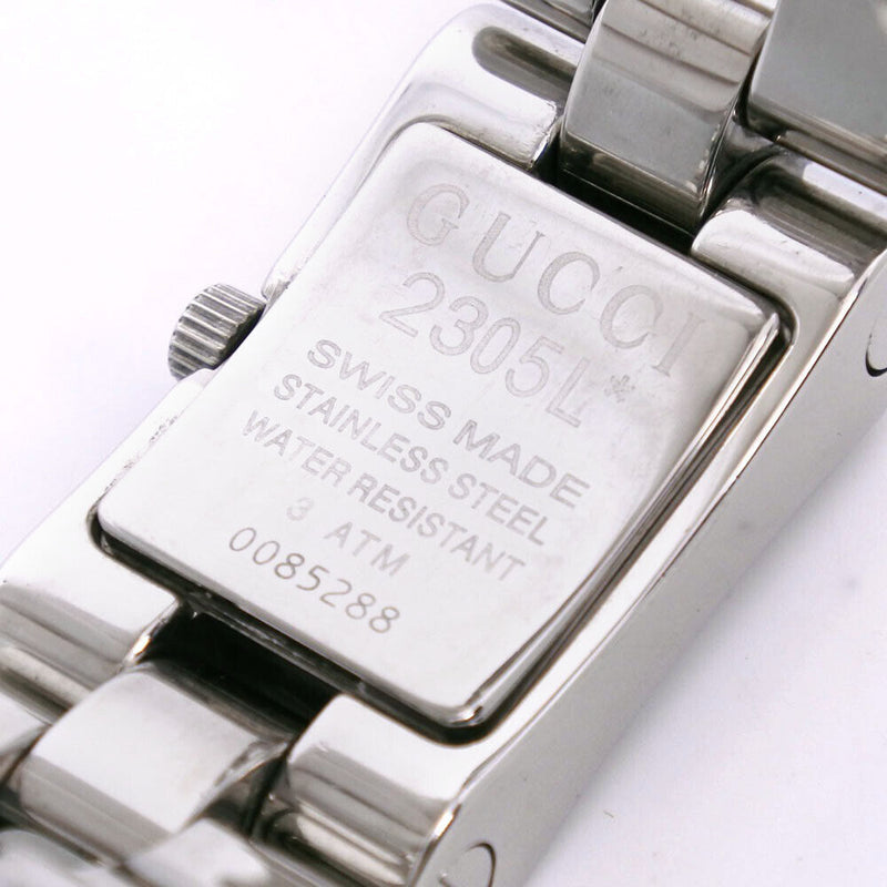 Gucci Watches Silver Blackdial Stainless