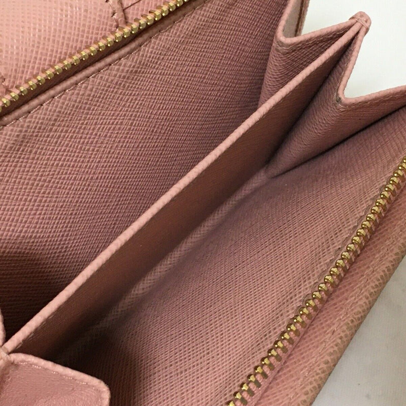 Prada - Pink Leather Bifold Wallet