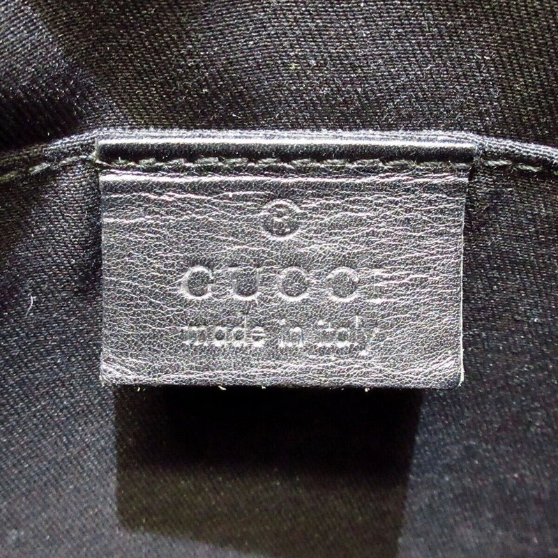 Gucci Gg Black Jacquard Leather