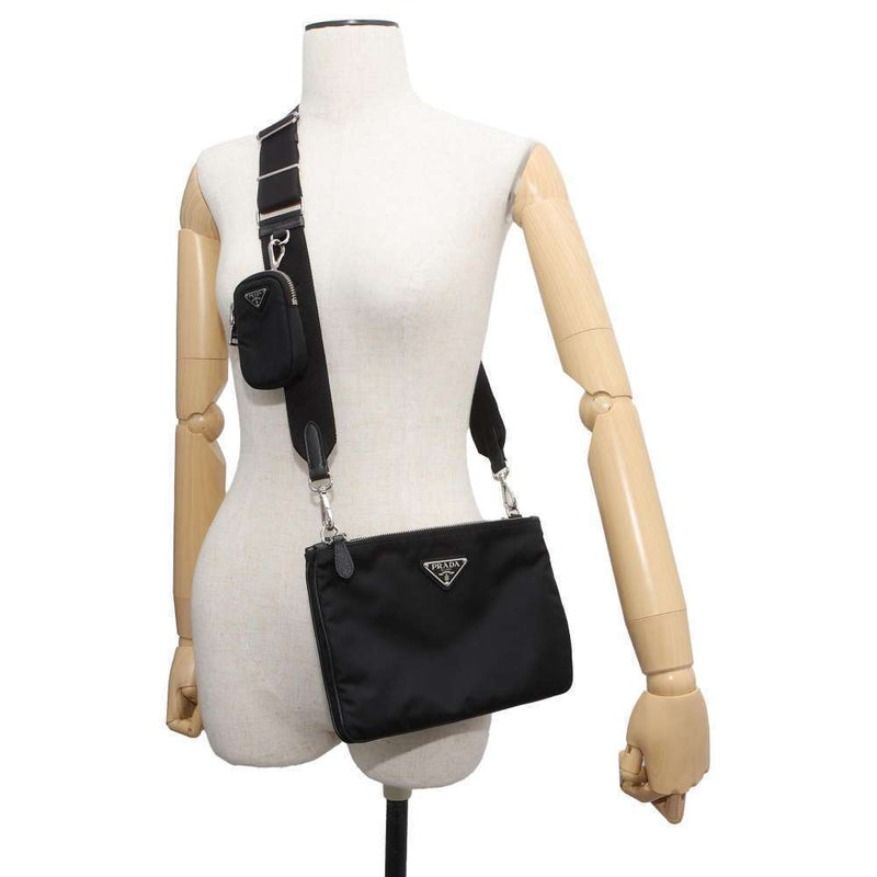 Prada Shoulder Bag Nylon Black