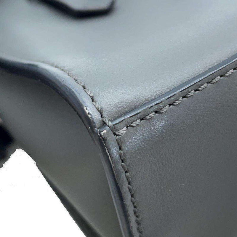 Fendi Mini Messenger Bag Leather Gray