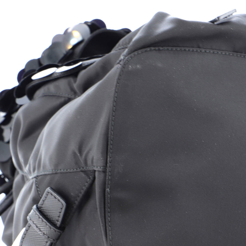Prada Double Pocket Drawstring Backpack