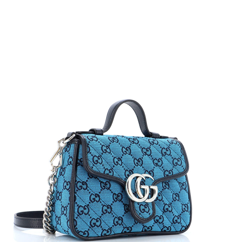 Gucci Gg Marmont Top Handle Flap Bag