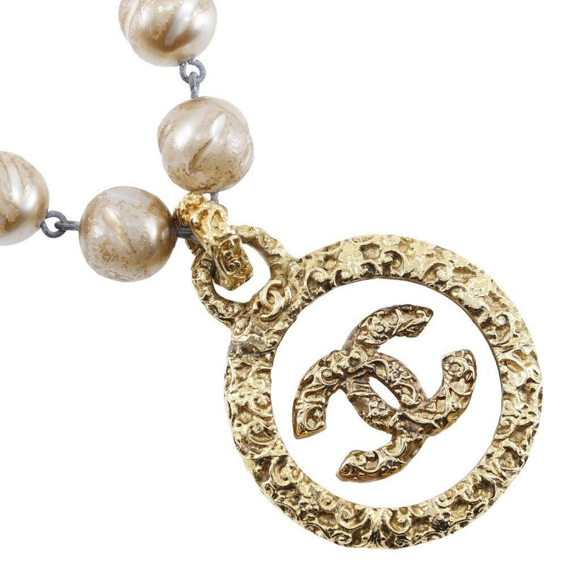 Chanel Lava Necklace Vintage Plated