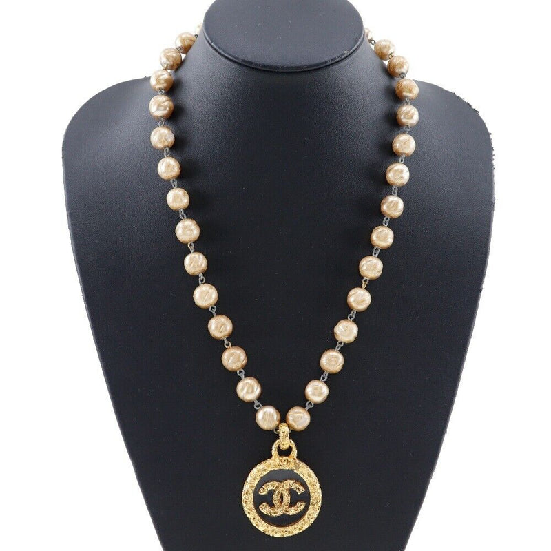 Chanel Lava Necklace Vintage Plated