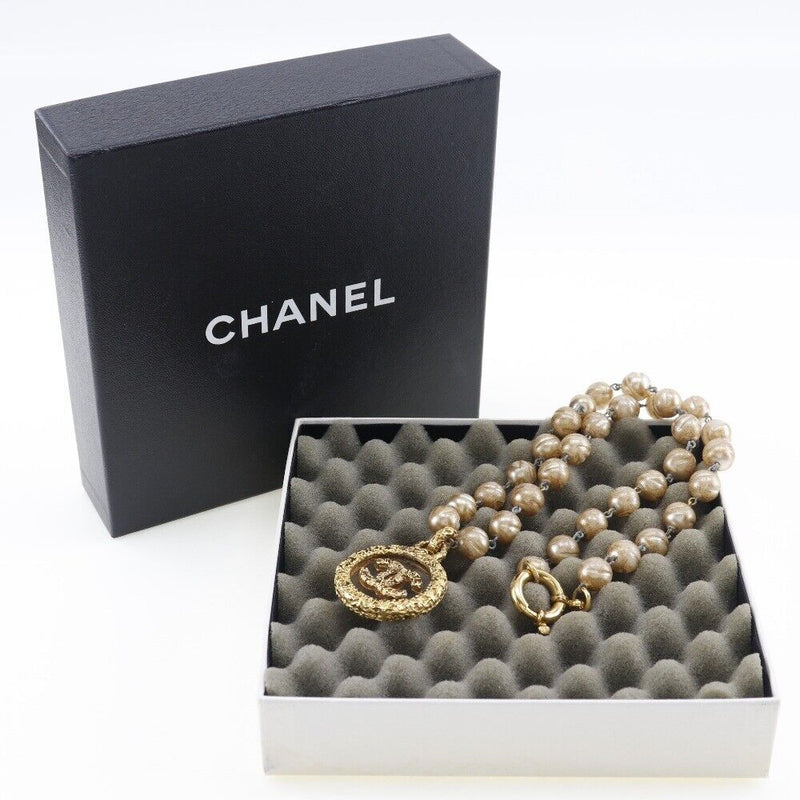 Chanel Lava Necklace Vintage Plated