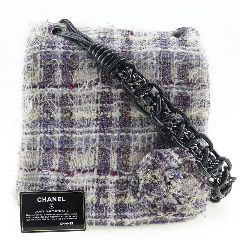 Chanel Shoulder Bag Tweed Women