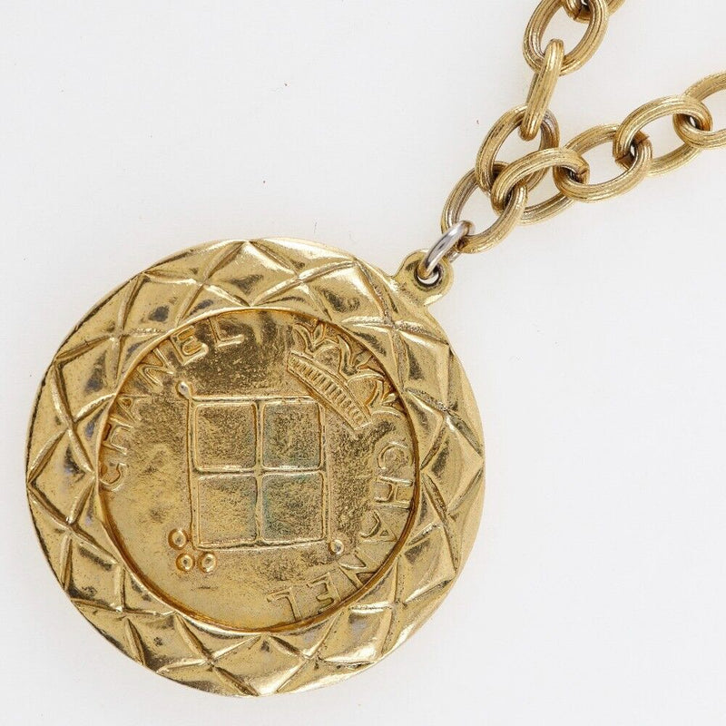 Chanel Necklace Plated Gold 84G Women