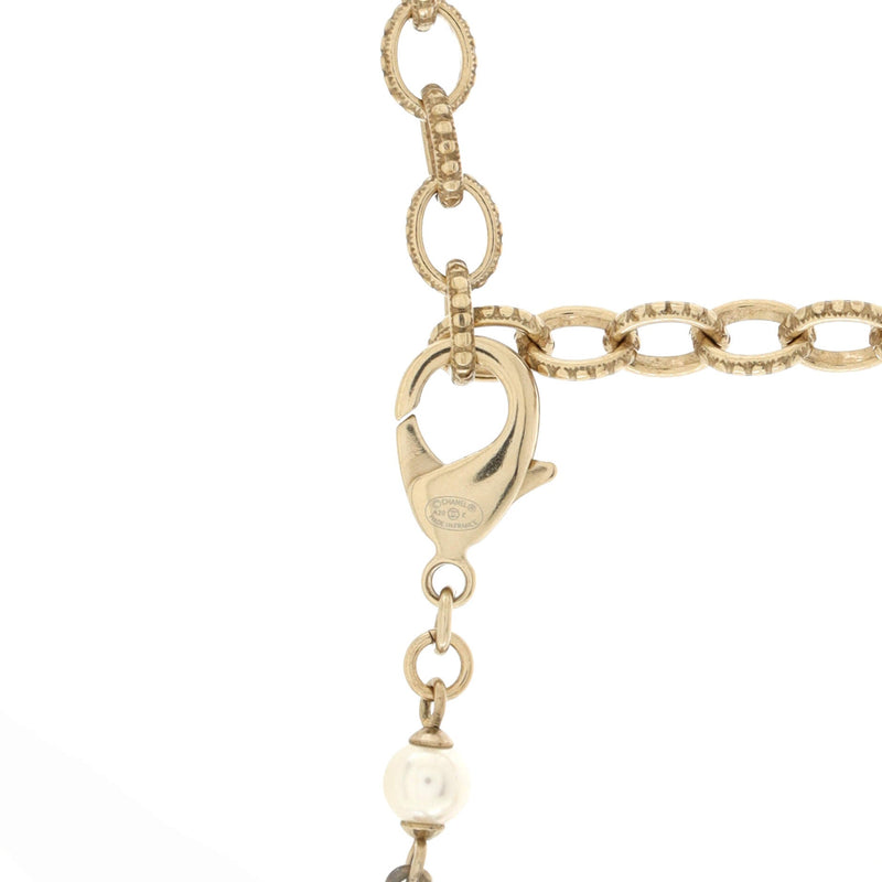 Chanel Cc Long Pendant Necklace Metal