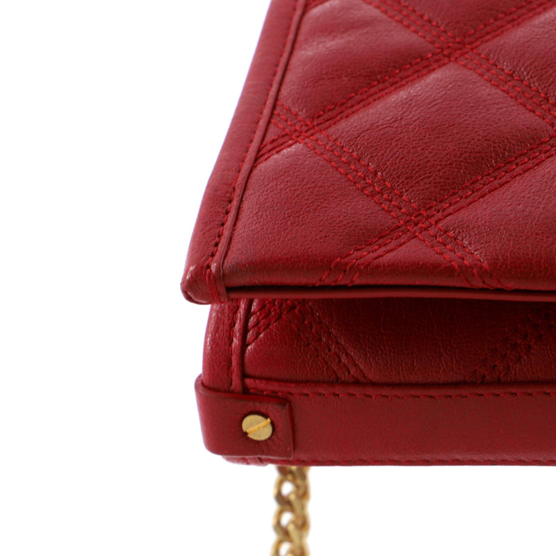 Saint Laurent Becky Chain Wallet Quilted
