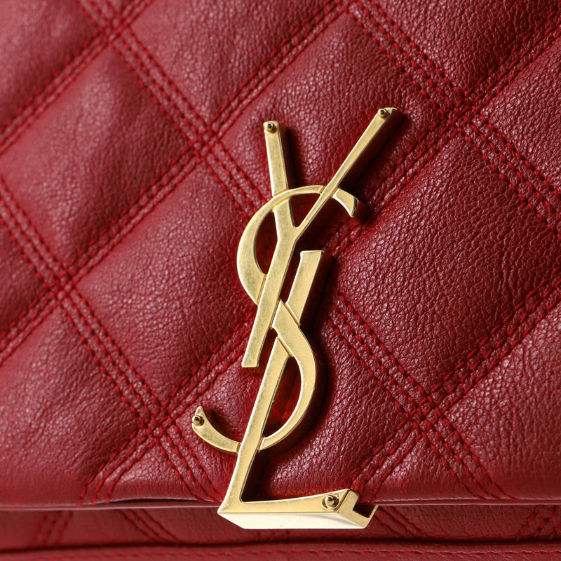 Saint Laurent Becky Chain Wallet Quilted