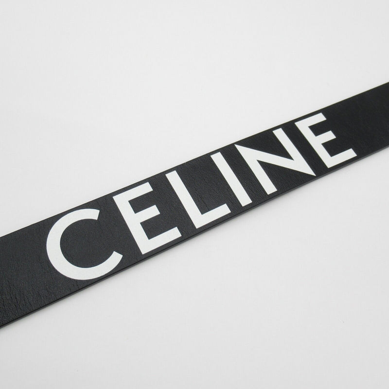 Celine Belt Calfskin Leather Black New