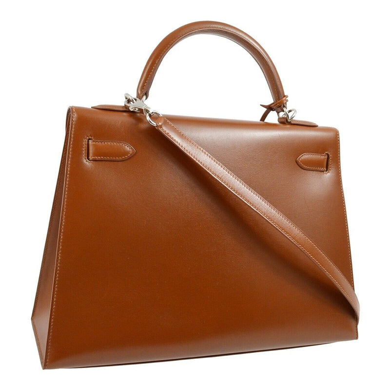 Hermes Brown Box Calf Kelly 32 Sellier