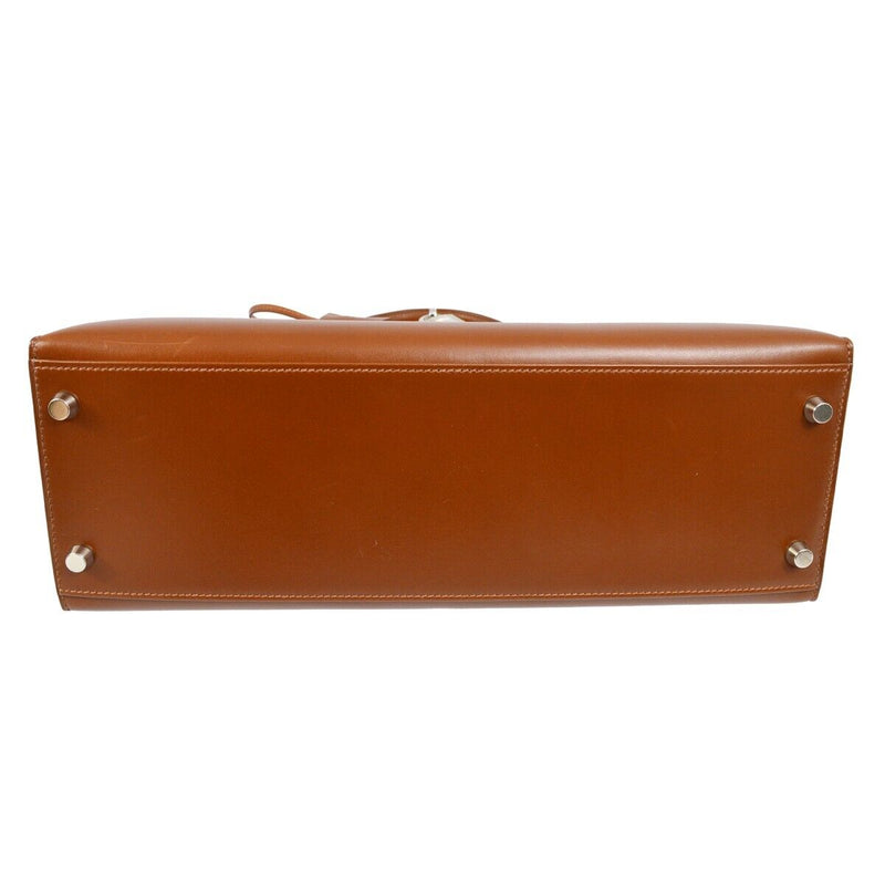 Hermes Brown Box Calf Kelly 32 Sellier