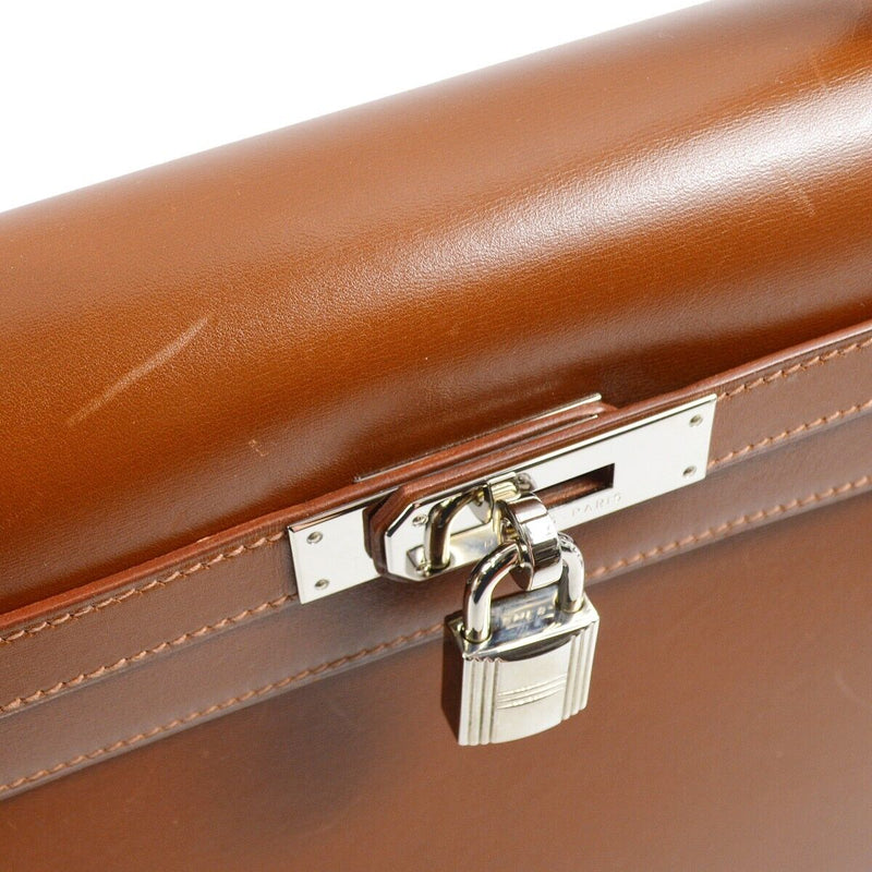 Hermes Brown Box Calf Kelly 32 Sellier