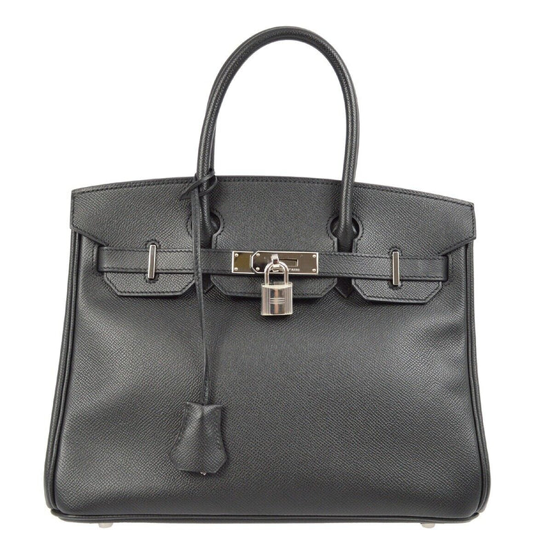 Hermes Black Epsom Birkin 30 Handbag 34E