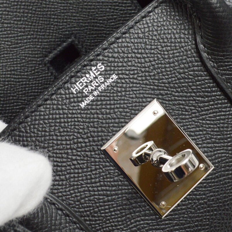 Hermes Black Epsom Birkin 30 Handbag 34E