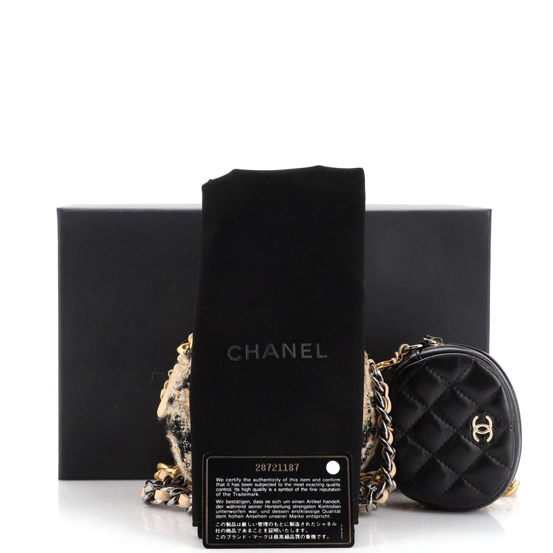 Chanel 19 Round Clutch With Chain And