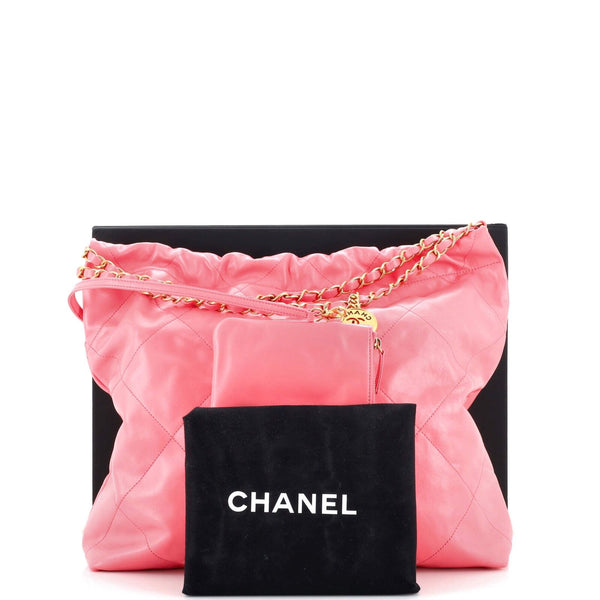 Chanel 22 Chain Hobo Quilted Calfskin